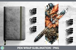 Steampunk Chicken Pen Wrap Sublimation Epoxy Pen Designs Product Image 1