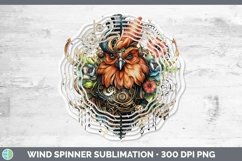 Steampunk Chicken Wind Spinner Sublimation Spinner Designs Product Image 1