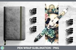 Steampunk Panda Pen Wrap Sublimation Epoxy Pen Designs Product Image 1