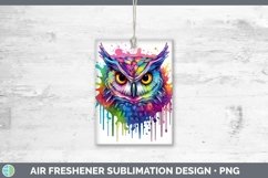Splat Rainbow Owl Air Freshener Sublimation Car Freshener De Product Image 1