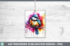 Splat Rainbow Chickadee Air Freshener Sublimation Car Freshe Product Image 1