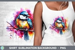 Splat Rainbow Chickadee Shirt Sublimation Sublimation Backgr Product Image 1