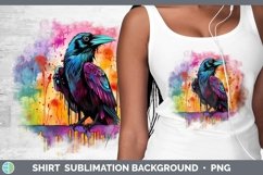Splat Rainbow Crow Shirt Sublimation Sublimation Background Product Image 1