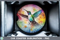 GorgeousSplat Rainbow Car Coaster design.