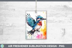 Splat Rainbow Kingfisher Air Freshener Sublimation Car Fresh Product Image 1