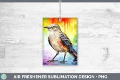Splat Rainbow Mockingbird Air Freshener Sublimation Car Fres Product Image 1