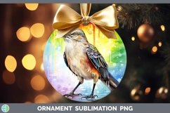 Splat Rainbow Mockingbird Ornament Sublimation Bauble Design Product Image 1