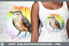 Splat Rainbow Mockingbird Shirt Sublimation Sublimation Back Product Image 1