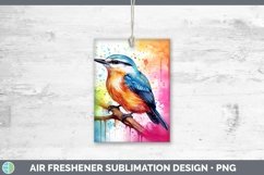 Splat Rainbow Nuthatch Air Freshener Sublimation Car Freshen Product Image 1