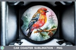 GorgeousSplat Rainbow Car Coaster design.