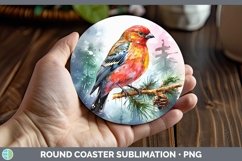 GorgeousSplat Rainbow Round Coaster design.