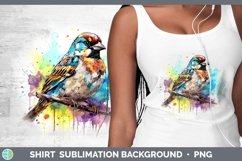 Splat Rainbow Sparrow Shirt Sublimation Sublimation Backgrou Product Image 1