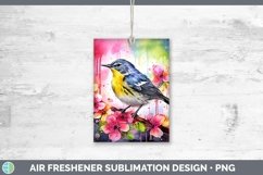 Splat Rainbow Warbler Air Freshener Sublimation Car Freshene Product Image 1