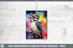Splat Rainbow Woodpecker Downy Air Freshener Sublimation Car Product Image 1