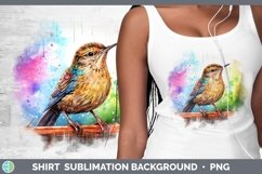 Splat Rainbow Wren Shirt Sublimation Sublimation Background Product Image 1