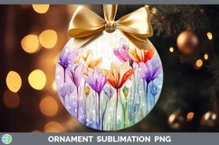 GorgeousWatercolor Flowers Ornament design.