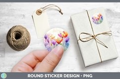 GorgeousWatercolor Flowers Stickers design.