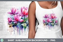 Watercolor Flowers Cyclamen Shirt Sublimation Sublimation Ba Product Image 1