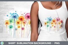 GorgeousWatercolor Flowers Shirt design.