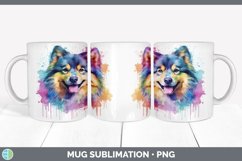 Rainbow Finnish Lapphund Dog Mug Wrap | Sublimation Coffee C Product Image 4