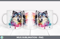 Rainbow Finnish Lapphund Dog Mug Wrap | Sublimation Coffee C Product Image 5