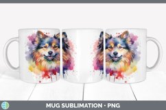 Rainbow Finnish Lapphund Dog Mug Wrap | Sublimation Coffee C Product Image 7