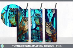 Stained Glass Owl Tumbler Sublimation Bundle Product Image 2