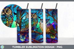 Stained Glass Owl Tumbler Sublimation Bundle Product Image 4
