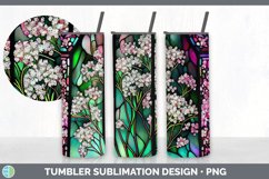 Stained Glass Babys Breath Flowers Tumbler | Sublimation 20 Product Image 4