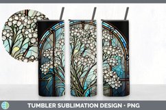 Stained Glass Babys Breath Flowers Tumbler | Sublimation 20 Product Image 6