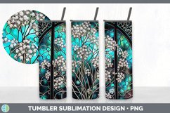 Stained Glass Babys Breath Flowers Tumbler | Sublimation 20 Product Image 7