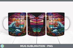 Stained Glass Lighthouse Mug Wrap | Sublimation Coffee Cup Product Image 4