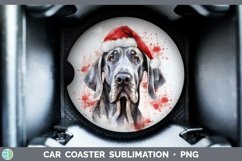 GorgeousSanta Hat Car Coaster design.