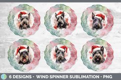 Christmas Santa Hat Scottish Terrier Dog Wind Spinner | Subl Product Image 2