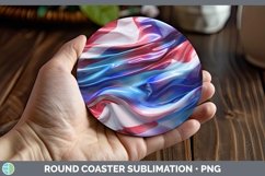 GorgeousPatriotic Round Coaster design.