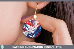 GorgeousPatriotic Round Earrings design.