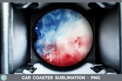 GorgeousPatriotic Car Coaster design.