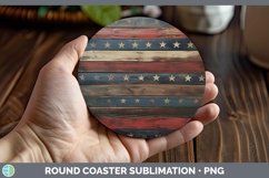GorgeousPatriotic Round Coaster design.