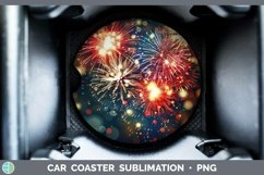 GorgeousPatriotic Car Coaster design.