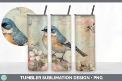 Vintage Junco Bird Tumbler | Sublimation 20 oz Skinny Tumble Product Image 6