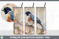 Vintage Junco Bird Tumbler | Sublimation 20 oz Skinny Tumble Product Image 7