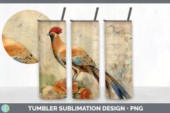 Vintage Pheasant Bird Tumbler | Sublimation 20 oz Skinny Tum Product Image 7