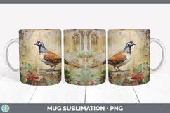 Vintage Partridge Bird Mug Wrap | Sublimation Coffee Cup Des Product Image 2