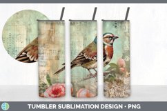 Vintage Partridge Bird Tumbler | Sublimation 20 oz Skinny Tu Product Image 5