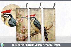 Vintage Woodpecker Bird Tumbler | Sublimation 20 oz Skinny T Product Image 7