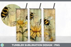 Vintage Bees Tumbler | Sublimation 20 oz Skinny Tumbler Desi Product Image 7