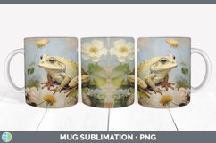 Vintage Bullfrog Mug Wrap | Sublimation Coffee Cup Designs B Product Image 4