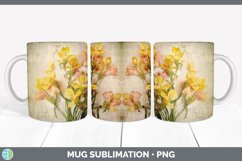 Vintage Freesia Flowers Mug Wrap | Sublimation Coffee Cup De Product Image 7