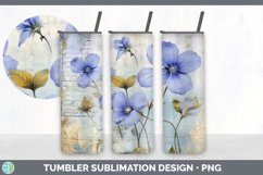 Vintage Periwinkle Flowers Tumbler | Sublimation 20 oz Skinn Product Image 6