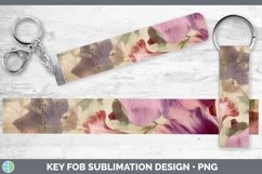 GorgeousVintage Decoupage Key Fob design.